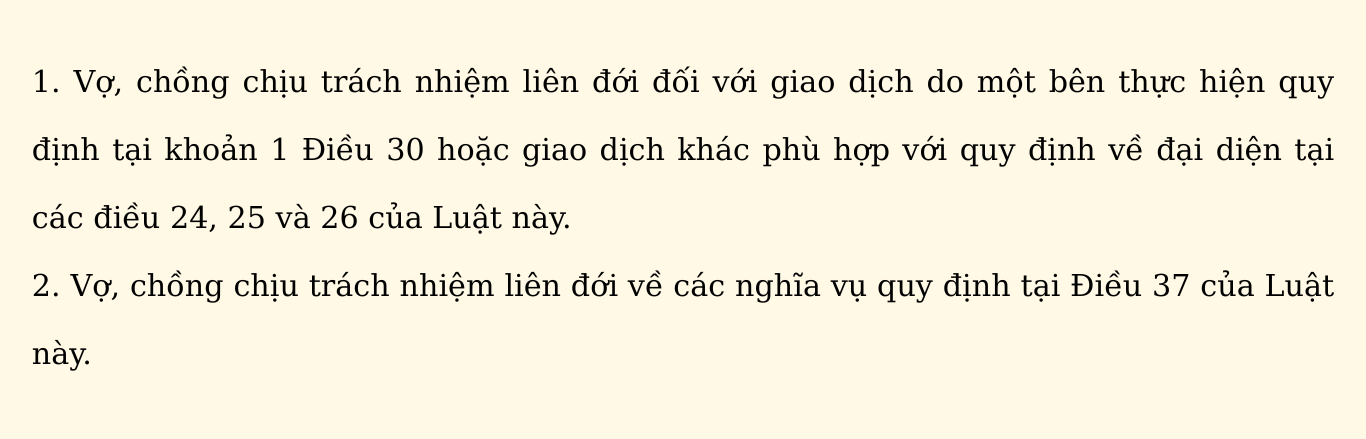 Nợ trong thời kỳ hôn nhân