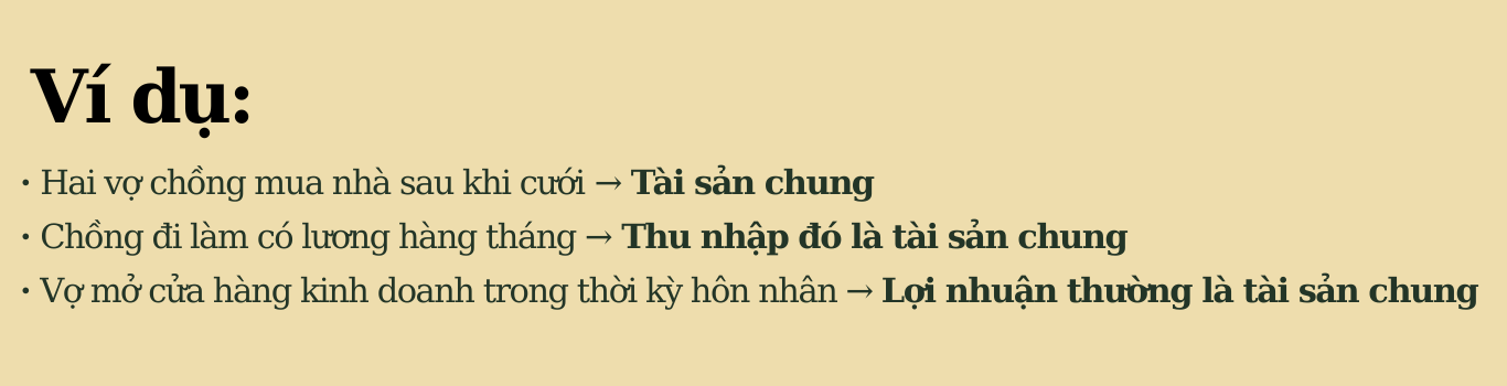 Phân biệt tài sản chung riêng