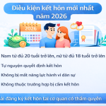 Điều kiện kết hôn mới nhất 2026