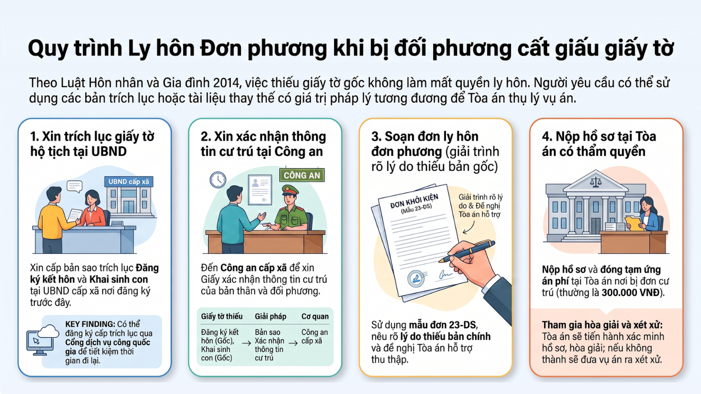 Giấu giấy đăng ký kết hôn