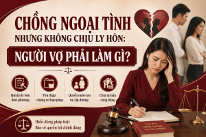 chồng ngoại tình không chịu ly hôn